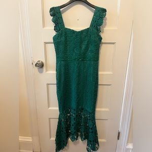 Crochet lace party dress